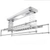 Étendoir à Linge de Plafond Électrique Motorisé Télécommande 38 kg LED UV Chauffage PTC