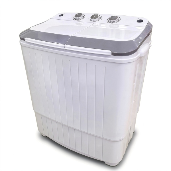Mini Machine à Laver Double Chambre Semi-Automatique 4,5 kg Compacte pour Petits Espaces