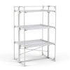 Tour Chauffante Linge 36 Barres 3 Niveaux Carré 400W Espace Séchage 26m