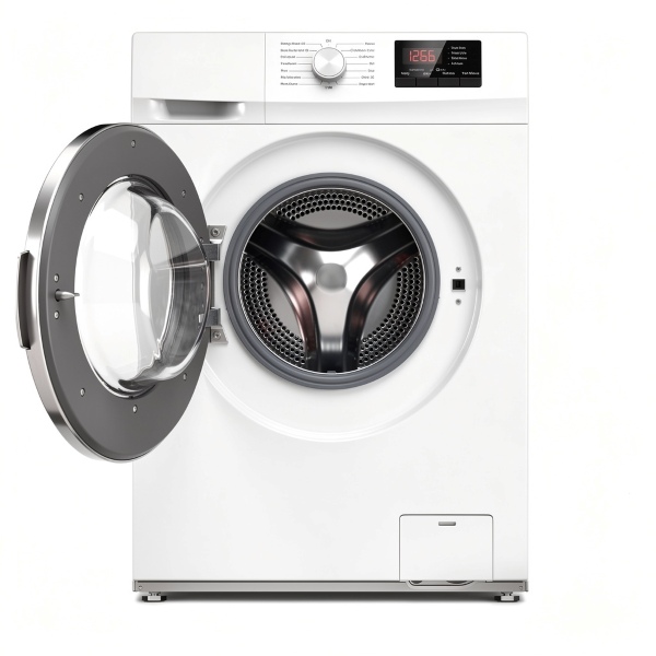 details de l'interieur de Lave Linge Slim Hublot 6 kg 5 Programmes