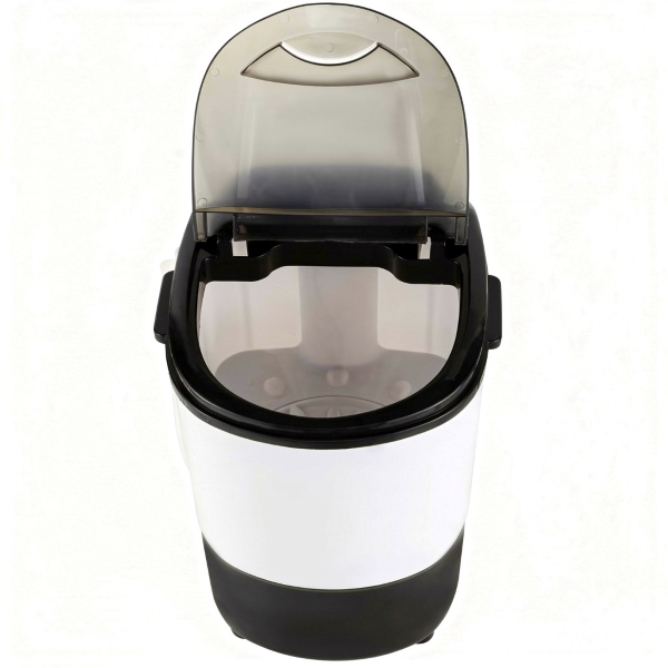details de petit lave linge avec ouverture dessus