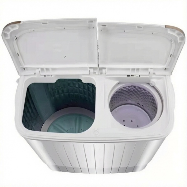 interieur de la mini machine a laver double chambre de 4,kg