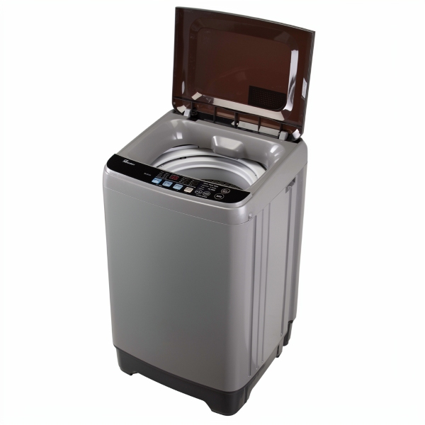ouverture dessus de la machine lave linge pour mobil home
