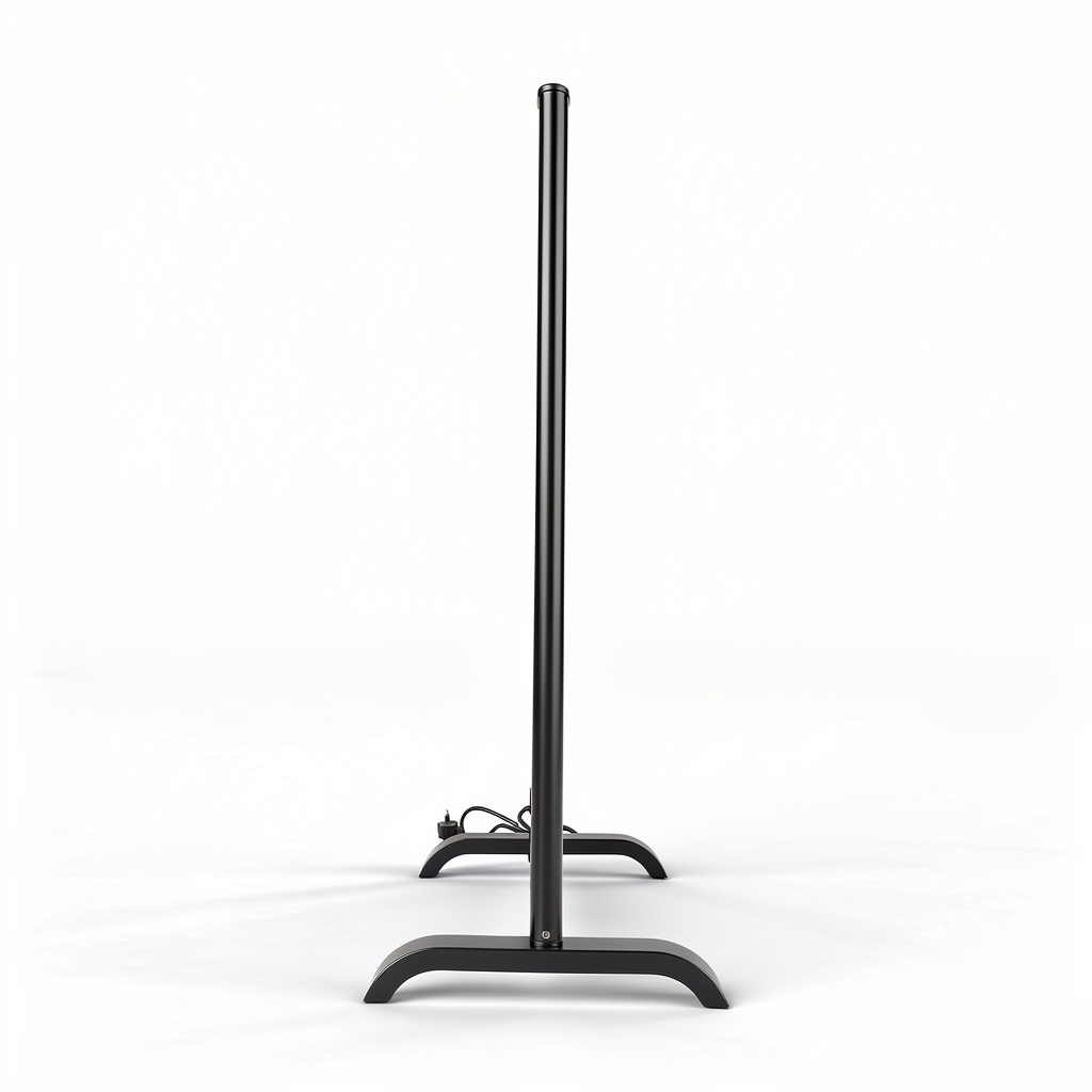 Sèche-serviette électrique sur pied tubes plats
